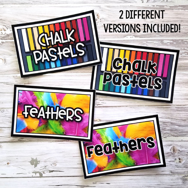 Classroom Art Supply Labels (Blank Template Included) – Art with