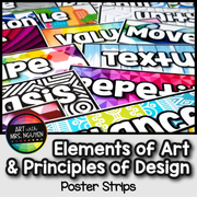 Elements of Art and Principles of Design Poster Strips