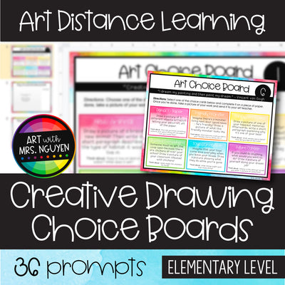 Creative Drawing Choice Boards | Art Distance Learning