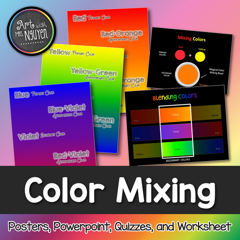 Color Mixing Package: Primary, Secondary, and Tertiary/Intermediate colors!