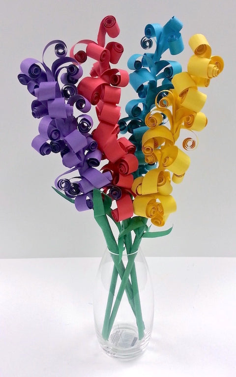 Art Lesson: Curled Paper Flower Sculpture