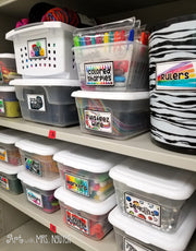 Classroom Art Supply Labels (Blank Template Included)