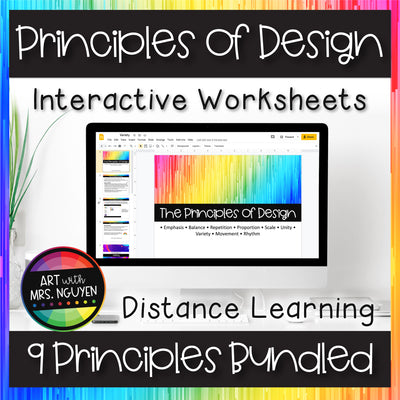 Principles of Design Interactive Worksheets for Distance Learning Bundle