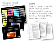 Elements and Principles Art Vocabulary Scavenger Hunt and Jeopardy Game (Vol. 2)