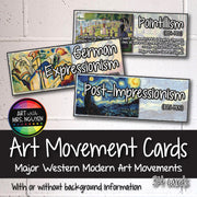 Modern Art Movement Cards