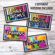 Classroom Art Supply Labels (Blank Template Included)
