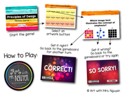 Principles of Design Review Game (Interactive PowerPoint Art Game)