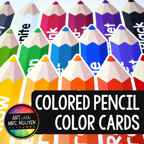 Colored Pencil Color Card Posters – Art with Mrs. Nguyen