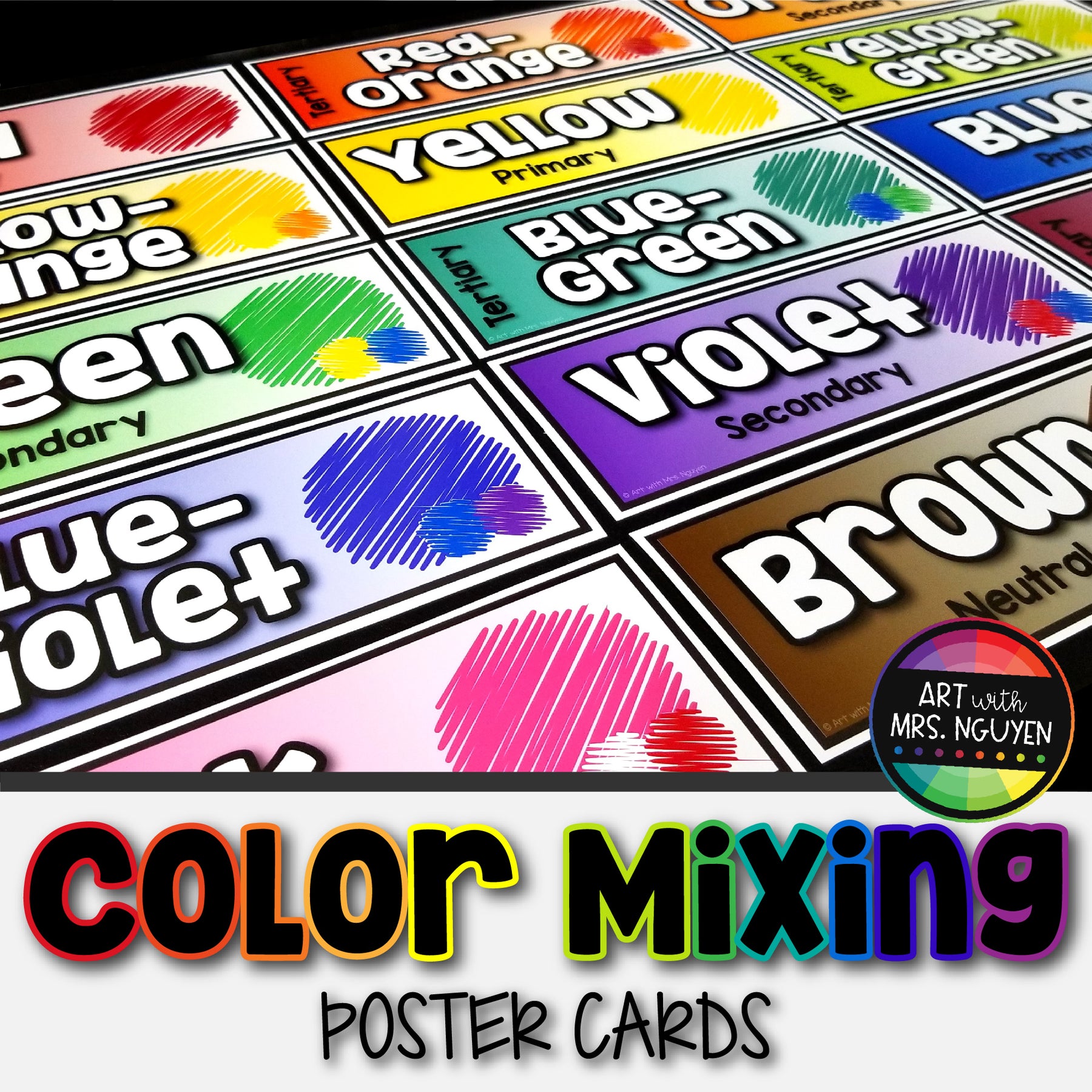 Color Mixing Poster Cards – Art with Mrs. Nguyen