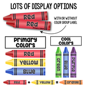 Crayon Color Poster Cards
