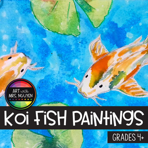 Art Lesson: Koi Fish Paintings