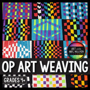 Art Lesson: Op Art Paper Weaving