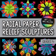 Art Lesson: Radial Paper Relief Sculptures