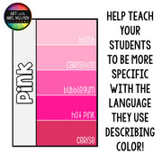 Descriptive Shades of Color Posters (Paint Swatch Design)