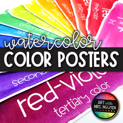 Watercolor Color Poster Strips
