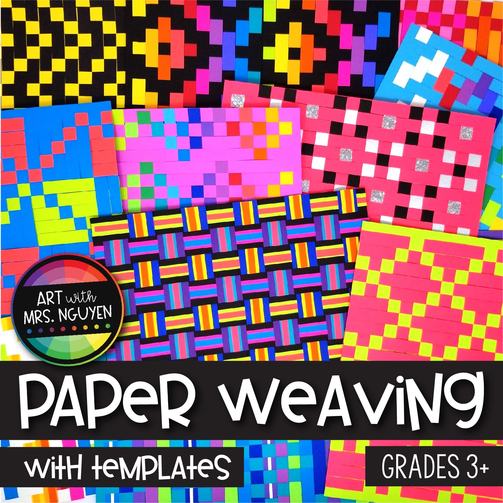 Art Lesson: Paper Weaving (with Templates) – Art with Mrs. Nguyen art-lesson-paper-weaving-with-templates-art-with-mrs-nguyen